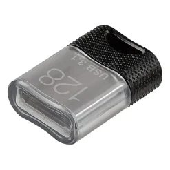 PNY Elite-X Fit USB 3.1 Flash Drive, 128GB, Black/Gray