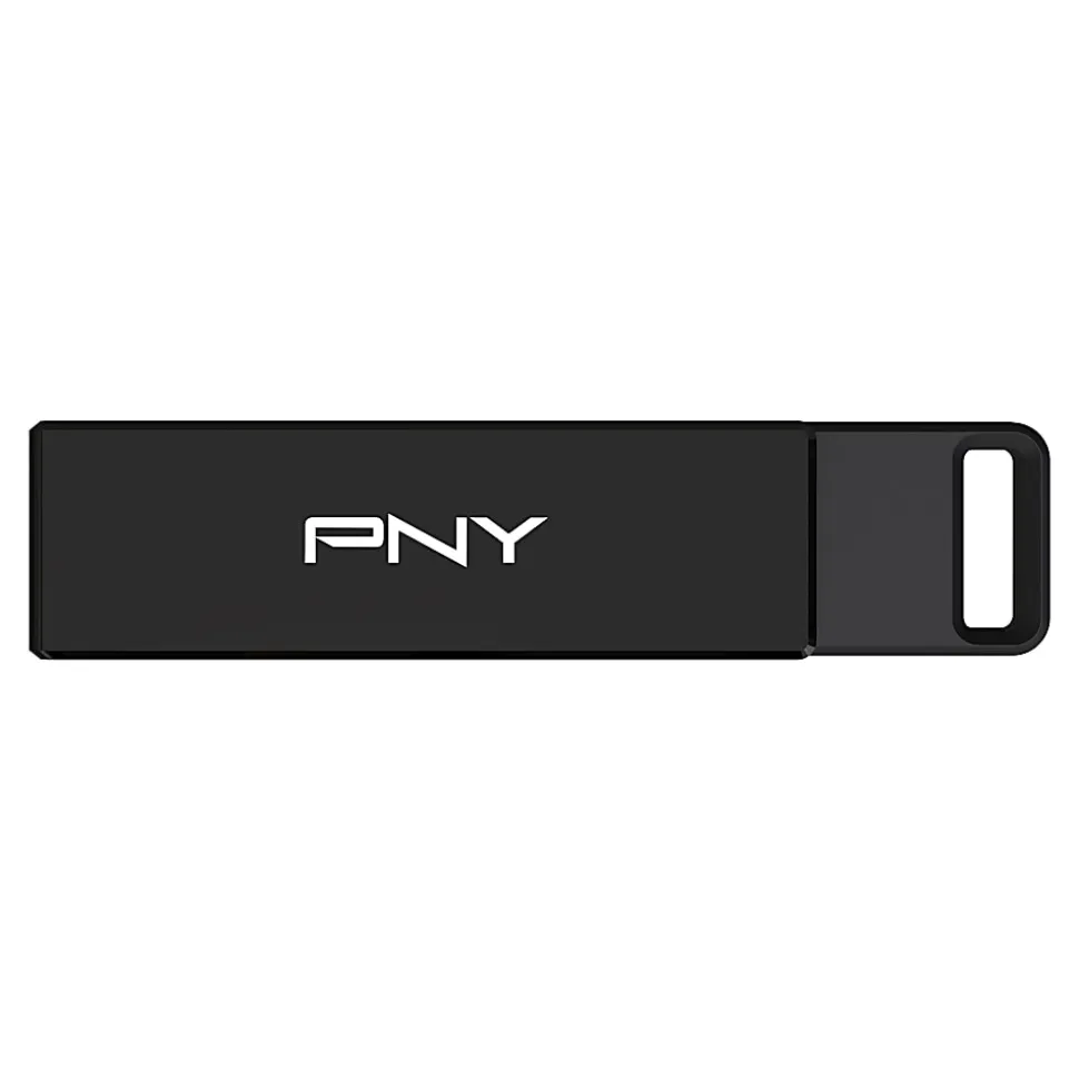 PNY Elite-X Type-C USB-C 3.2 Gen 1 Flash Drive, 64GB, Black
