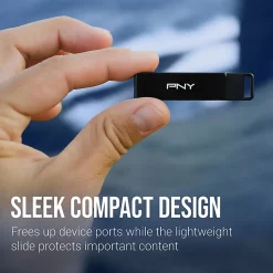 PNY Elite-X Type-C USB 3.2 Gen 1 Flash Drive, 128GB, Black