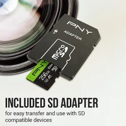 PNY 64GB Elite-X Class 10 U3 V30 microSDXC Flash Memory Card