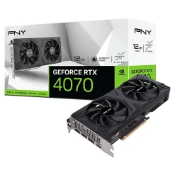 PNY GeForce RTX™ 4070 12GB GDDR6X PCI Express VERTO Dual-Fan Graphics Card DLSS 3