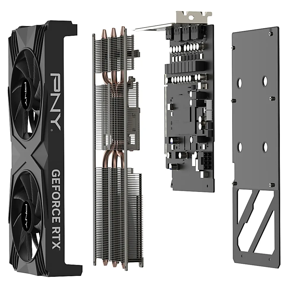 PNY GeForce RTX™ 4070 12GB GDDR6X PCI Express VERTO Dual-Fan Graphics Card DLSS 3