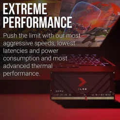 PNY® 3,200 MHz 16GB XLR8 Gaming DDR4 SO DIMM Notebook Memory