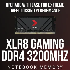 PNY® 3,200 MHz 16GB XLR8 Gaming DDR4 SO DIMM Notebook Memory