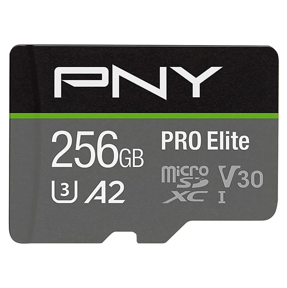 PNY PRO Elite Class 10 U3 V30 microSDXC Flash Memory Card, 256GB
