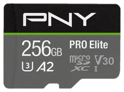 PNY PRO Elite Class 10 U3 V30 microSDXC Flash Memory Card, 256GB