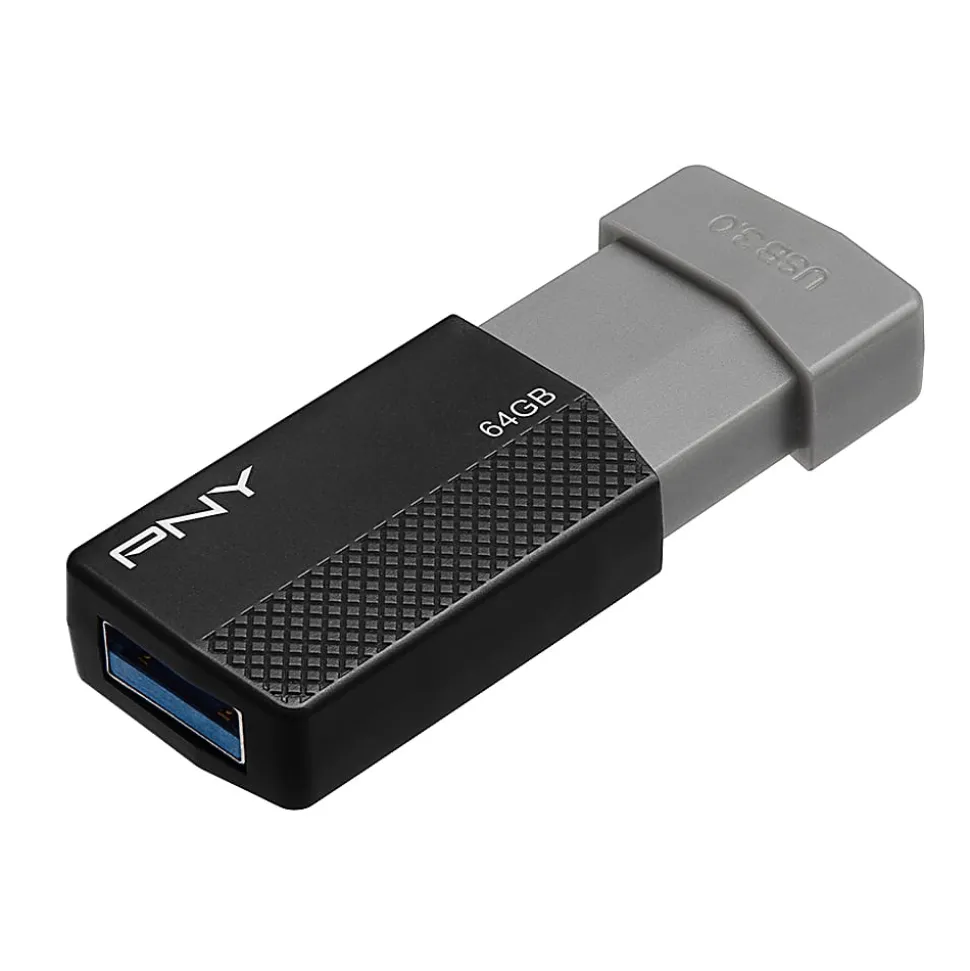 PNY USB 3.0 Flash Drive, 64GB, Assorted Colors