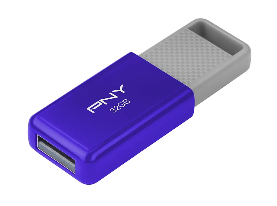 PNY USB 2.0 Flash Drive, 32GB, Assorted Colors
