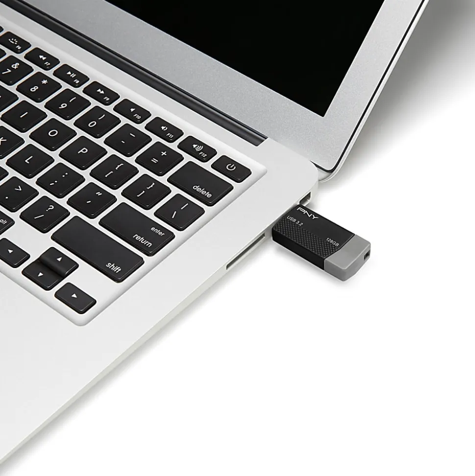 PNY USB 3.2 Flash Drive, 128GB, Black