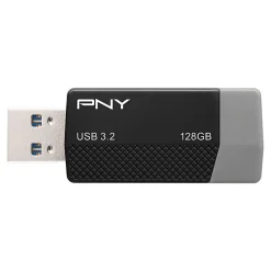 PNY USB 3.2 Flash Drive, 128GB, Black
