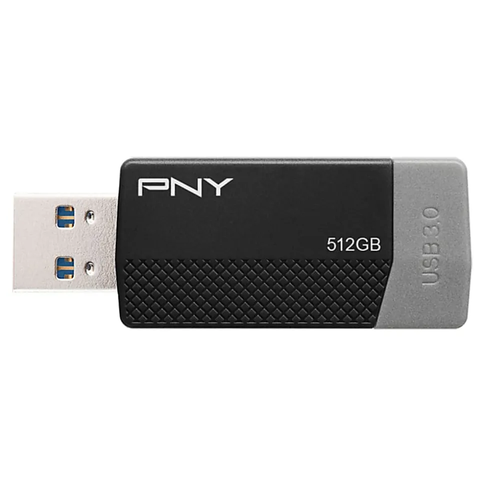 PNY USB 3.0 Flash Drive, 512GB, Black