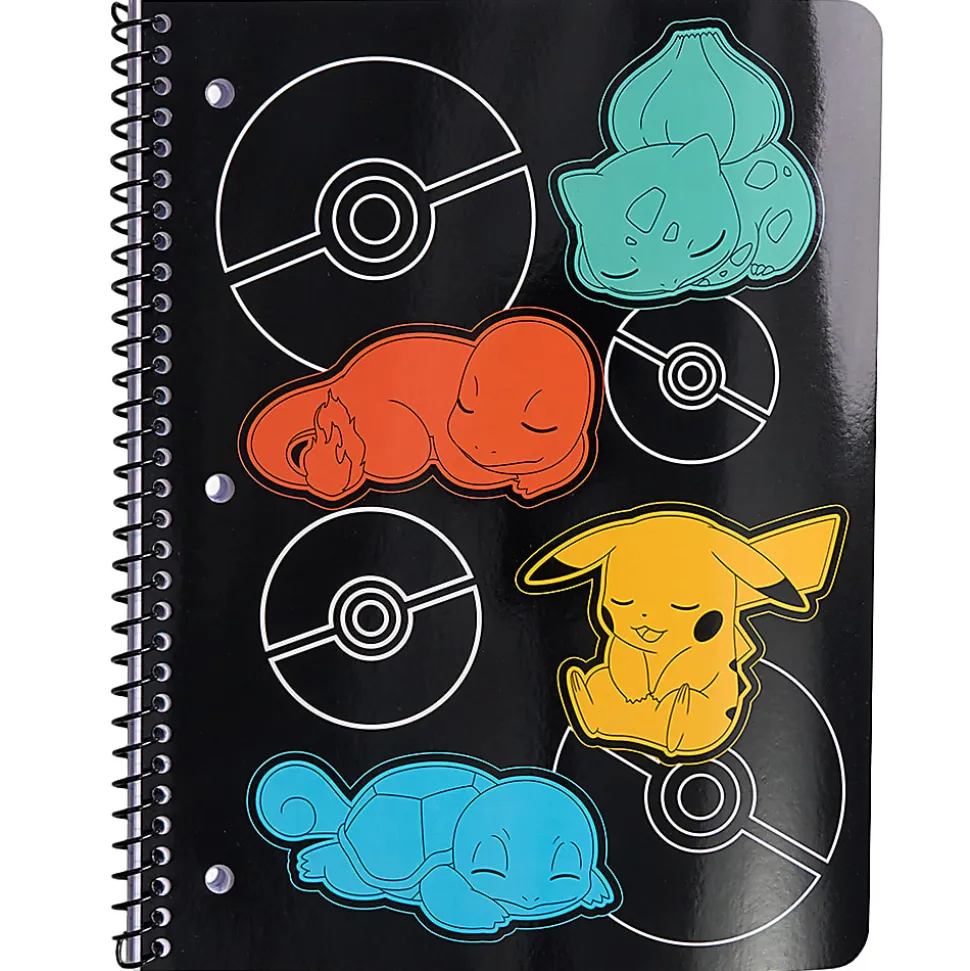 Pokemon Licensed Single Subject Wide Ruled Notebook, 8.5" x 11", 70 Sheets, Quantity 1