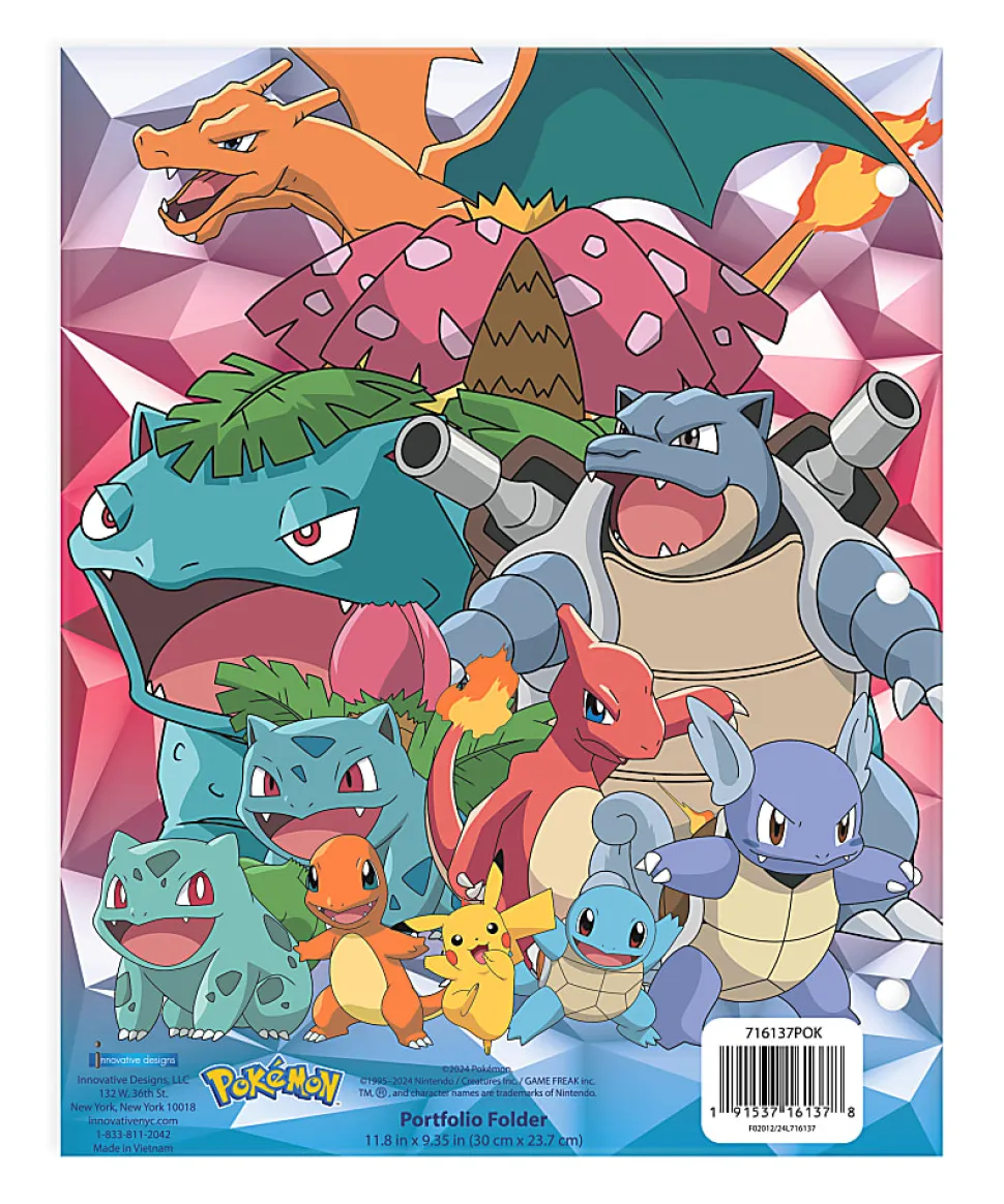 Pokemon 2-Pocket Paper Folder, 11.75" x 9.5"