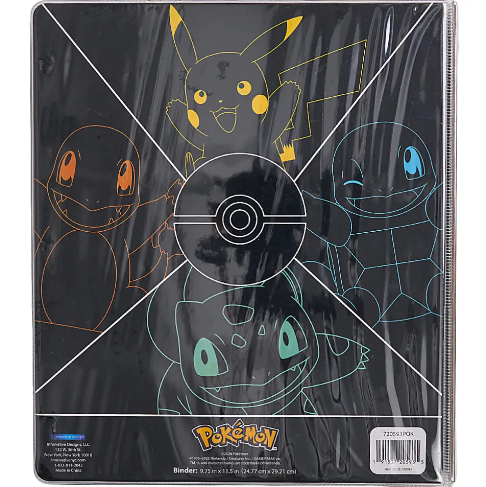 Pokemon 3-Ring Licensed 1 Inch Vinyl Binder, 11.5"H x 10"W, Quantity 1