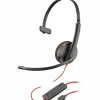 Poly Blackwire 3210 Monaural USB-C Headset +USB-C/A Adapter (Bulk) - Mono - USB Type C, Mini-phone (3.5mm) - 8X214A6