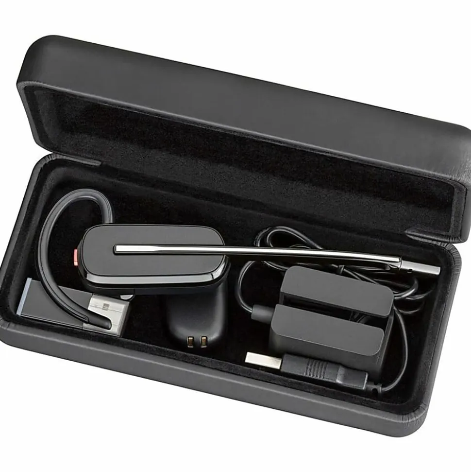 Poly Savi 8245-M Microsoft Teams Certified DECT 1920-1930 MHz USB-A Headset +D200 TAA, 77T36AAABA