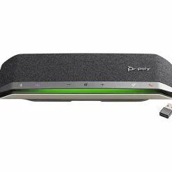 Poly Sync 40 USB A USB C Speakerphone  Wired/Wireless Bluetooth  3 Microphone(s)  50 mm Speaker(s)  Silver
