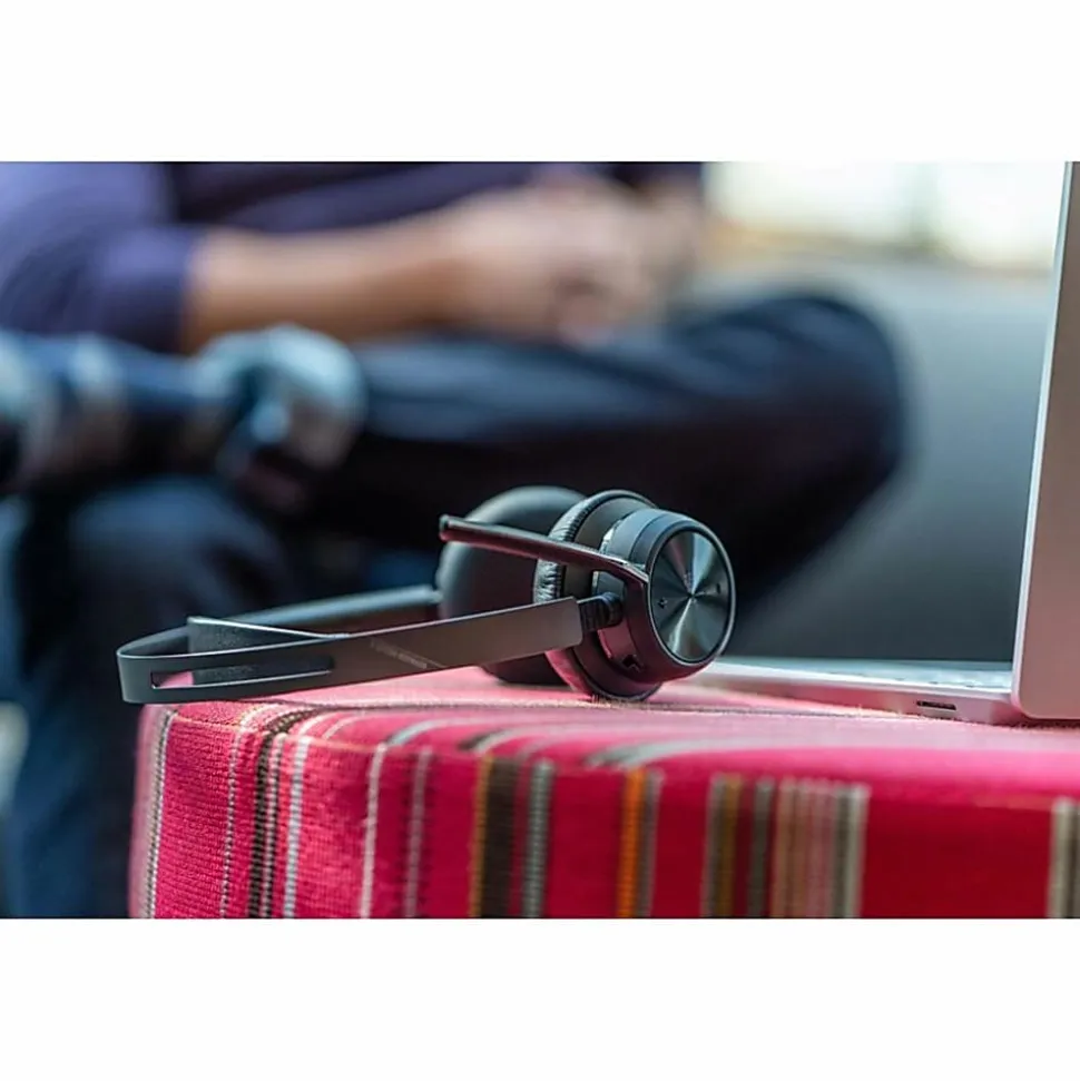 Poly Voyager Focus 2 - Headset - on-ear - Bluetooth - wireless - active noise canceling - USB-C via Bluetooth adapter - 9T9J4AAAC3