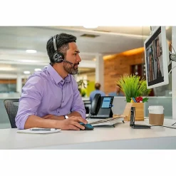Poly Voyager Focus 2, Headset, on-ear, Bluetooth, wireless, active noise canceling, USB-C via Bluetooth adapter, black, Zoom Certified, 9T9J3AAAC3