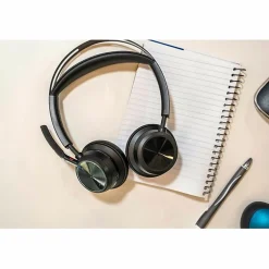 Poly Voyager Focus 2, Headset, on-ear, Bluetooth, wireless, active noise canceling, USB-C via Bluetooth adapter, black, Zoom Certified, 9T9J3AAAC3