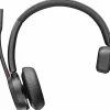 Poly Voyager 4310 Microsoft Teams Certified USB-C Headset with Charge Stand - Siri, Google Assistant - 77Y97AA