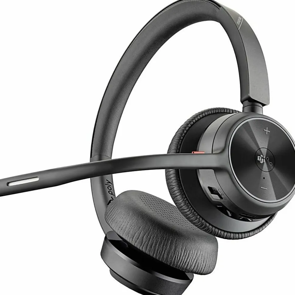 Poly Voyager 4320 Microsoft Teams Certified Headset + BT700 Dongle + Charging Stand - Microsoft Teams Certification - 77Z00AA