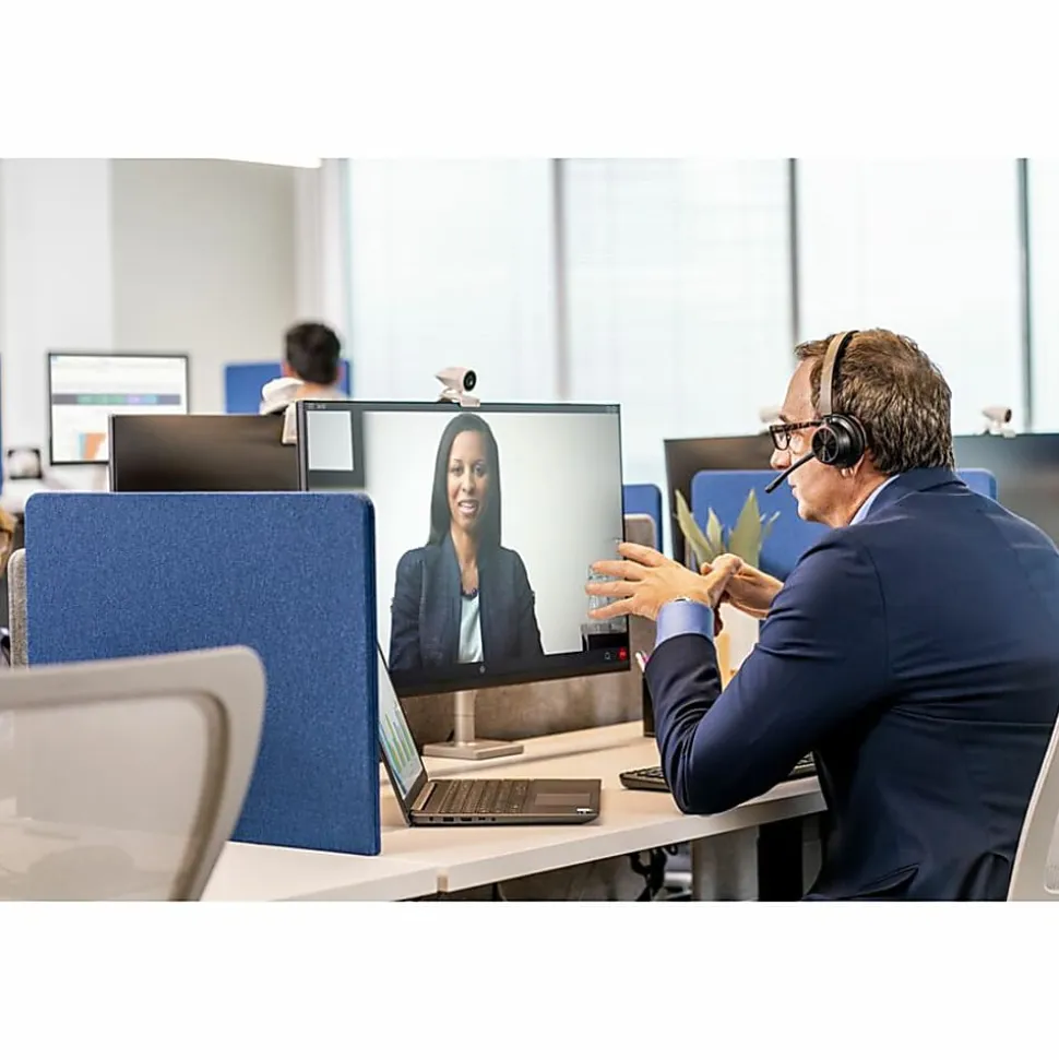 Poly Voyager 4320 Microsoft Teams Certified Headset + BT700 Dongle + Charging Stand - Microsoft Teams Certification - 77Z00AA
