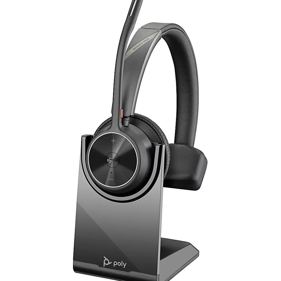 Poly Voyager 4310-M Microsoft Teams Certified Headset With Charge Stand - Stereo, Mono - Wired/Wireless - 77Y93AA