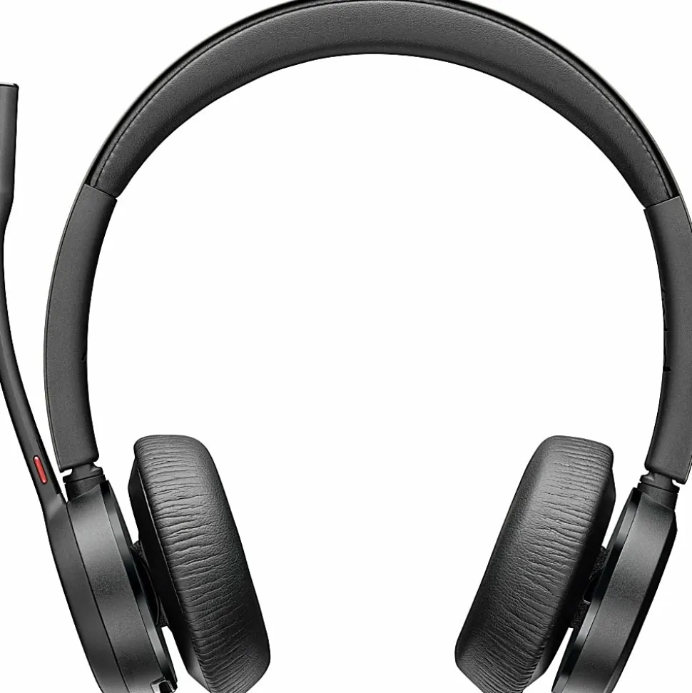 Poly Voyager 4320 UC Stereo USB-A Headset + BT700 USB-A Adapter + Charging Stand - Siri, Google Assistant - 77Y99AA
