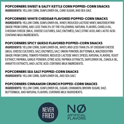 PopCorners 4-Flavor Popped Corn Chips Snacks Variety Pack, Box Of 28 Bags