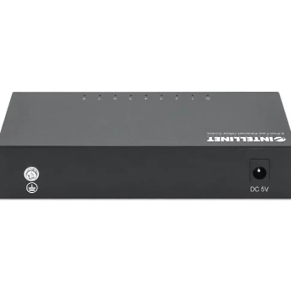 8-Port Fast Ethernet Office Switch, Desktop Size, Metal, IEEE 802.3az (Energy Efficient Ethernet), Box, 523318