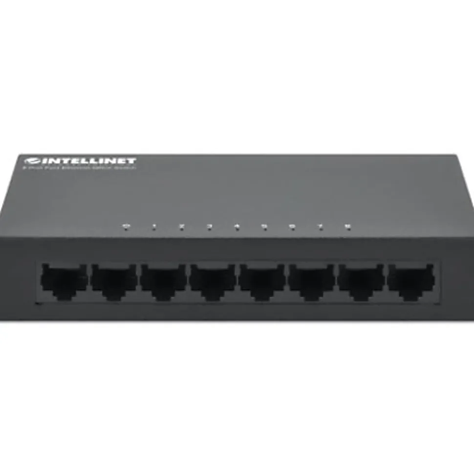 8-Port Fast Ethernet Office Switch, Desktop Size, Metal, IEEE 802.3az (Energy Efficient Ethernet), Box, 523318