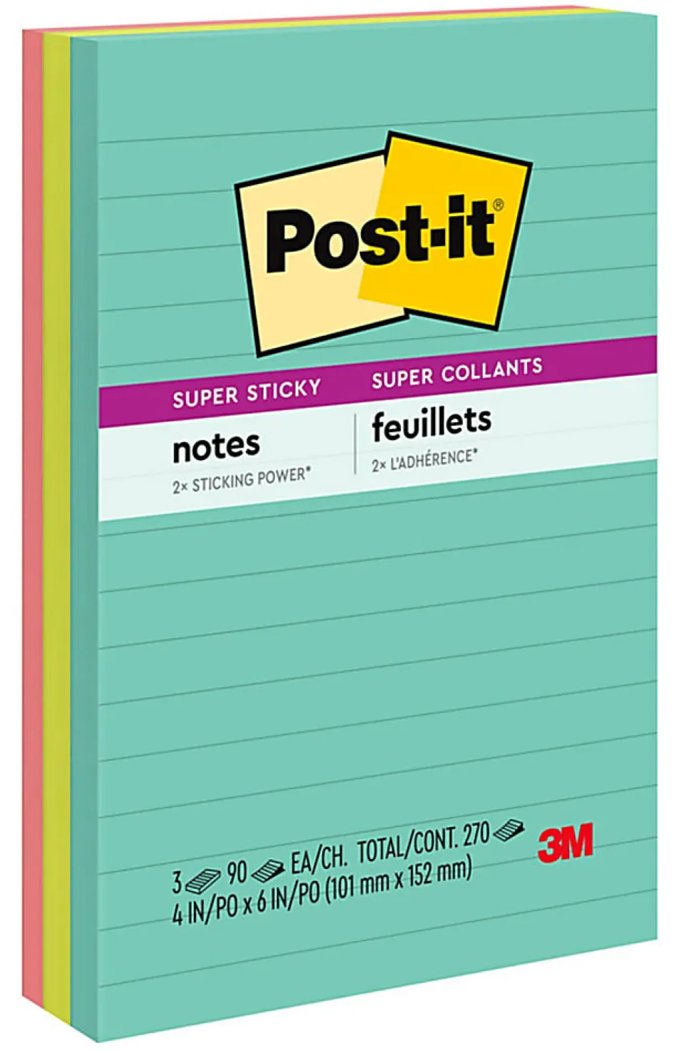 Post-it® and Scotch® Brand Essentials Pack, Super Sticky Notes, Super Hold Tape, Magic Tape, Flags, and Scissors, School Supplies and Office Products