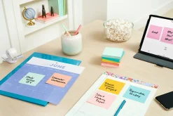 Post-it® Dispenser Notes, 1800 Total Notes, Pack Of 18 Pads, 3" x 3", Beachside Cafe, 100 Notes Per Pad