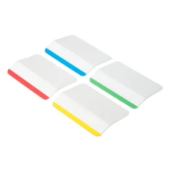 Post-it® Durable Tabs, 2 in. x 1.5 in. Pack of 24 Tabs, Beige, Green, Red, Canary Yellow