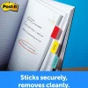 Post-it® Durable Tabs - 36 Write-on Tab(s) - 1.50" Tab x 1" Tab- Red, Yellow, Blue Tab(s) - Wear Resistant, Tear Resistant, Repositionable - 36 / Pack