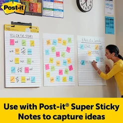 Post-it® Easel Pads, 25 in x 30 in, 6 Pads, 30 Sheets/Pad, 30 Sheets/Pad, Lined, Great for Virtual Teachers and Students, White