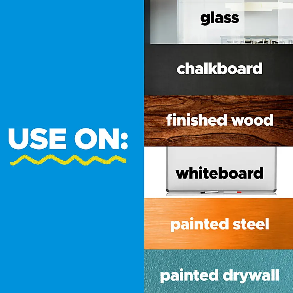 Post-it® Easy Erase Permanent Marker Whiteboard Surface, 3 ft x 2 ft, Permanent Marker Wipes Away with Water, White (EE3X2)