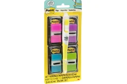 Post-it® Flags, 4 Dispensers, 50 Flags/Dispenser, Assorted Bright Colors, School Supplies for Students, Flags for Textbooks and Notebooks