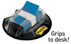 Post it® Flags in Desk Grip Dispenser, 1