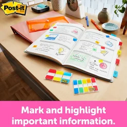 Post-it® Flags in Desk Grip Dispenser, 1