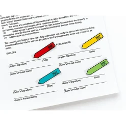 Post-it® Flags, .47 in. x 1.7 in., 4 Dispensers, 30 Flags/Dispenser, Assorted Colors, Printed 