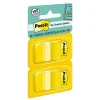 Post-it® Flags, 1 in. x 1.7 in., 2 Dispensers, 50 Flags/Dispenser, Yellow, School Supplies for Students, Tabs for Textbooks and Notebooks