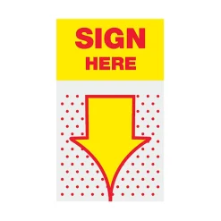 Post-it® Flags, 1 in. x 1.7 in., 1 Dispenser, 200 Flags/Dispenser, Yellow, Printed