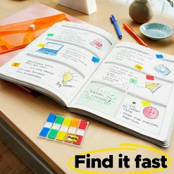 Post-it® Flags, 1 in. x 1.7 in., 12 Dispensers, 50 Flags/Dispenser, Yellow, School Supplies for Students, Flags for Textbooks and Notebooks