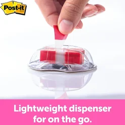 Post-it® Flags, 1 in. x 1.7 in., 1 Dispenser, 200 Flags/Dispenser, Red, Printed