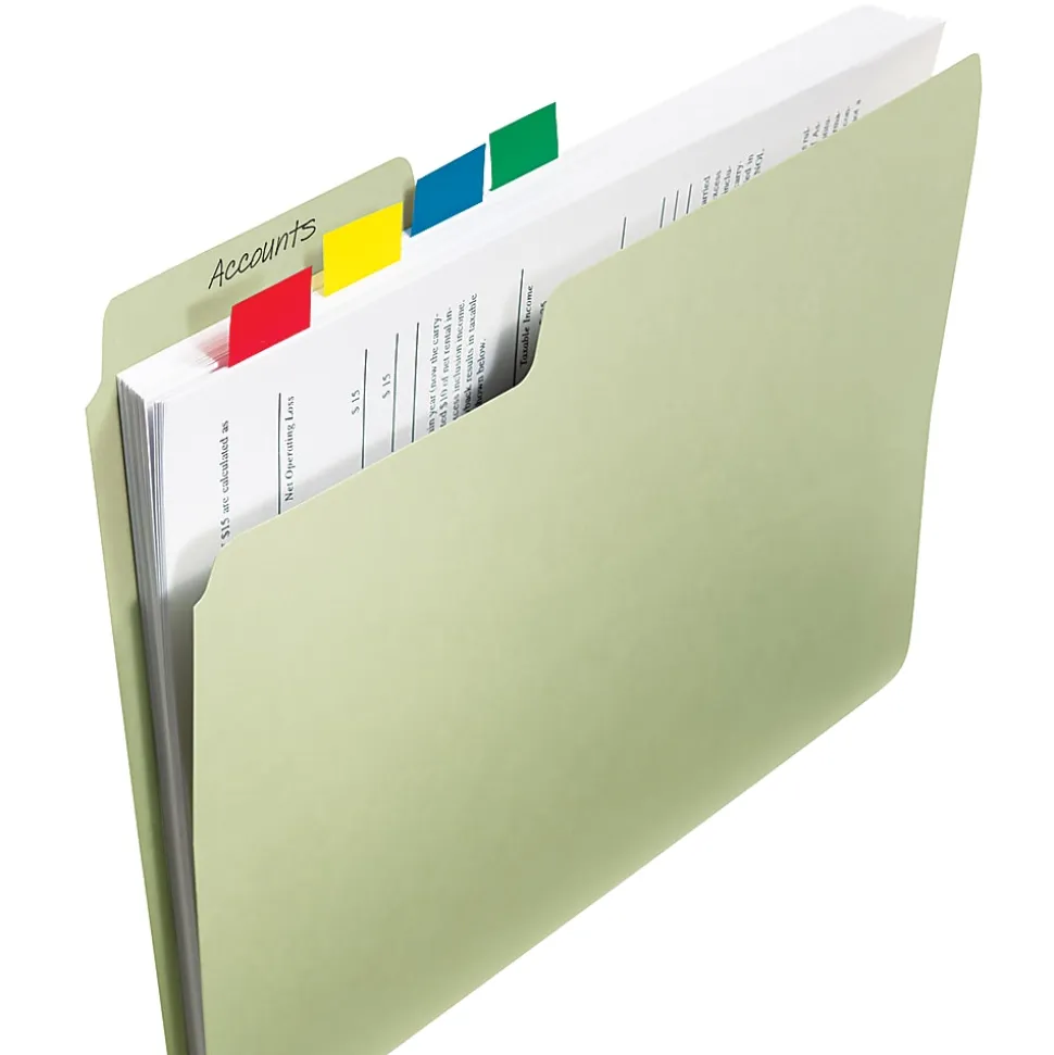Post-it® Flags, 1" x 1 -11/16", Red, 50 Flags Per Pad, Pack Of 24 Pads