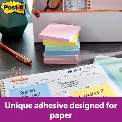 Post-it® Greener Notes, 3 in x 3 in, 12 Pads, 100 Sheets/Pad, Clean Removal, Sweet Sprinkles Collection