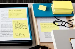 Post-it® Greener Notes, 3" x 5", Canary Yellow, 100 Sheets, Pack Of 12 Pads