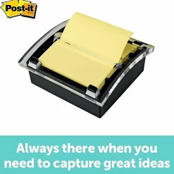 Post-it® Greener Pop Up 100% Recycled Paper Notes, 3 x 3 in, 12 Pads, 100 Sheets/Pad, School Supplies and Office Products, Canary Yellow
